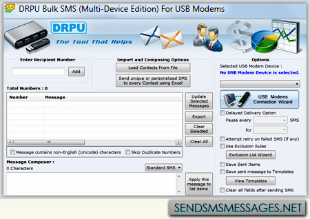 USB modem SMS software