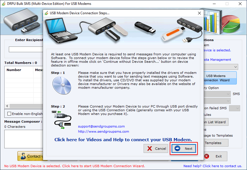 Multi USB Modem Software