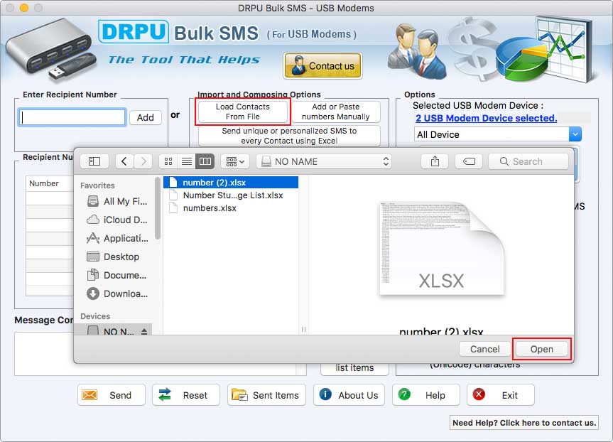 MAC Software for USB Modems